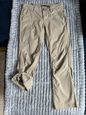 Prana Straight Leg Convertible Pants in Khaki